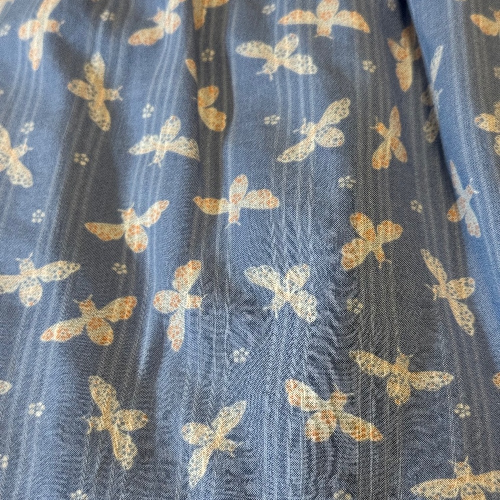 NWT Loft Mini Skirt Blue Butterfly L - Picture 2 of 6